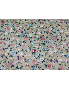 Tejido popelín flor riviera