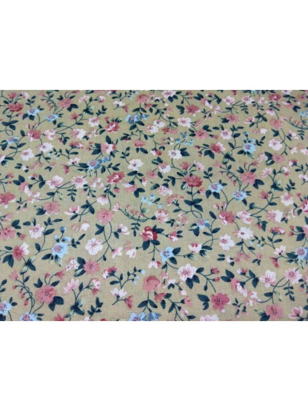 Tejido popelín flor riviera