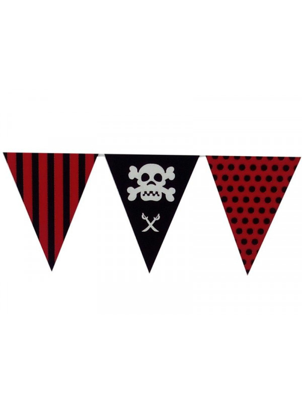 Banderines pirata triangular de plástico