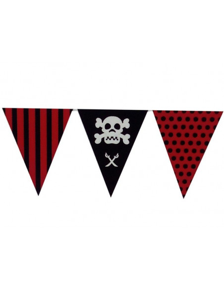 Banderines pirata triangular de plástico