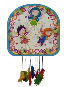 Piñata hadas flores del bosque