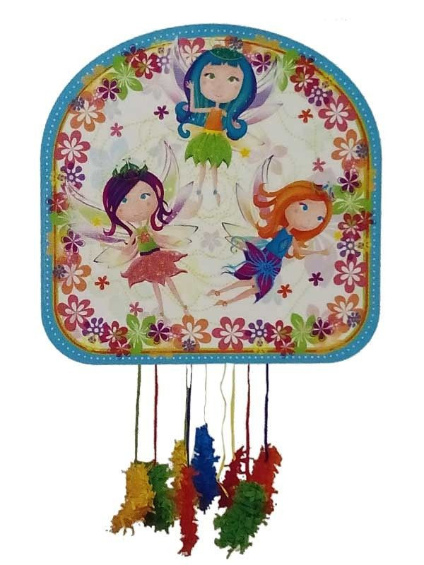 Piñata hadas flores del bosque