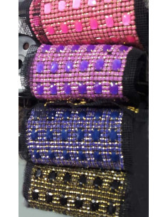 Strass grande con piedras resina