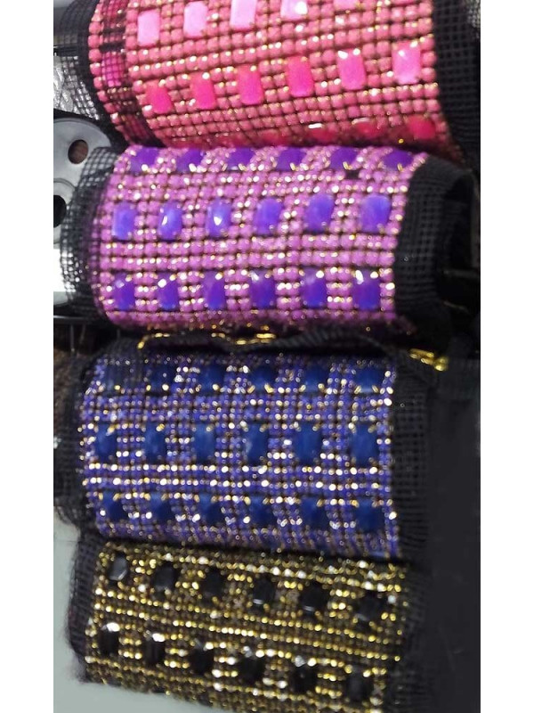 Strass grande con piedras resina