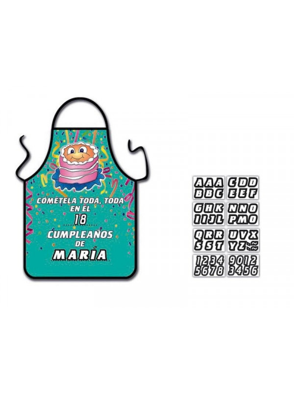 Delantal de cumpleaños personalizable