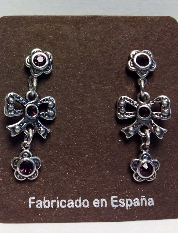 Pendientes para traje regional infantil 4776