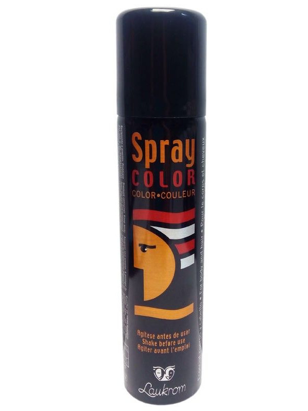 Spray maquillaje dorado para cuerpo y cabello