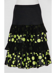 Falda andaluza cuatro volantes