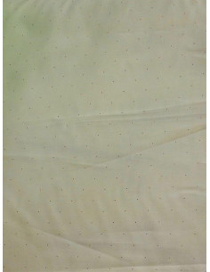 Tejido poliéster mini topo granate