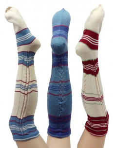 Medias baturro acrílica corta rayas AC59 2