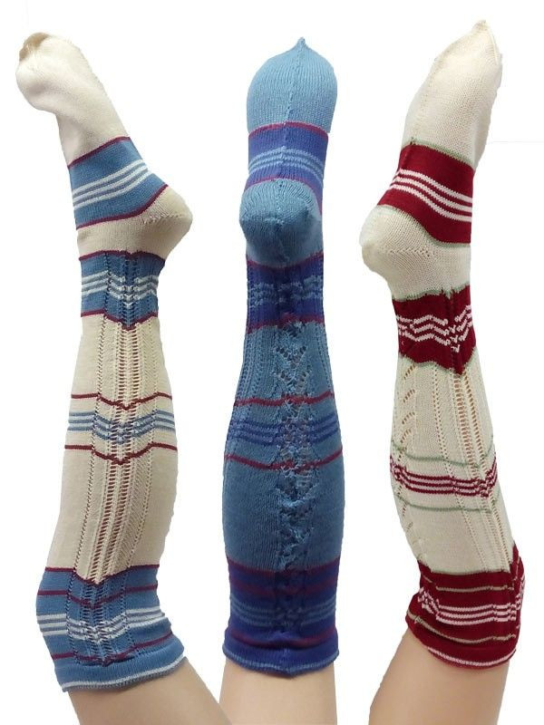 Medias baturro acrílica corta rayas AC59