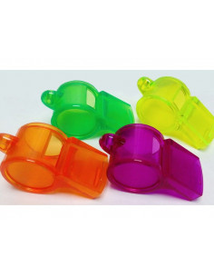 Silbato transparente colores claros 2