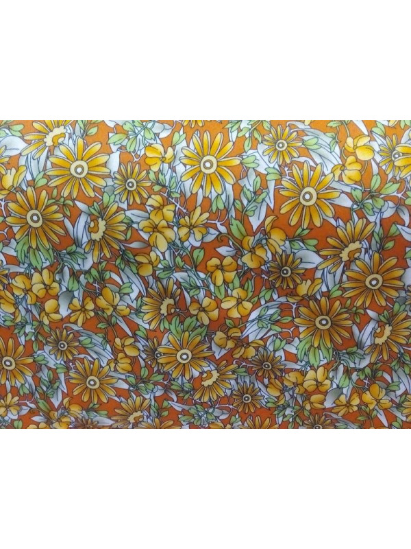 Tejido punto con flores