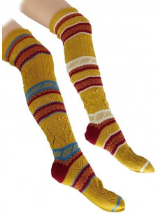 Media acrílica corta de rayas ACC104