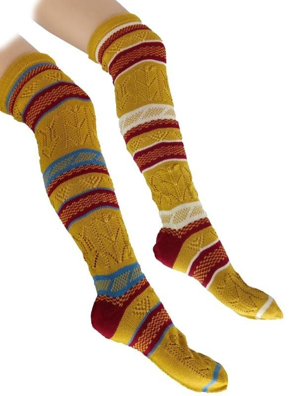 Media acrílica corta de rayas ACC104