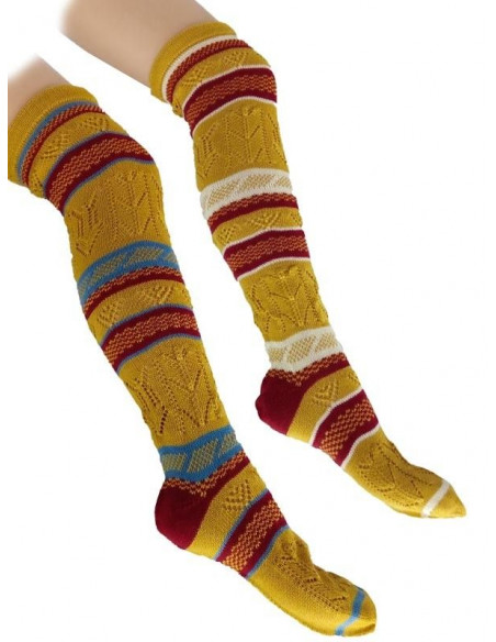 Media acrílica corta de rayas ACC104