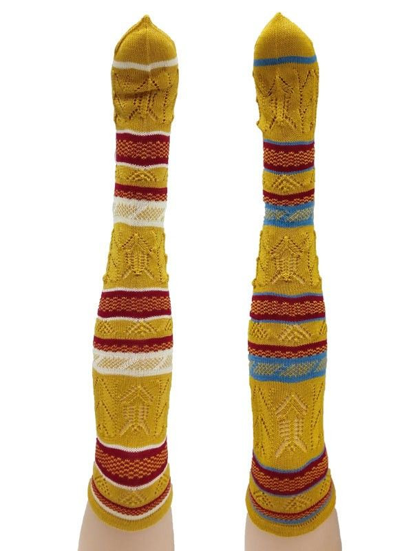 Media acrílica corta de rayas ACC104