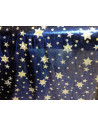 Tejido lica metalizada con estrellas