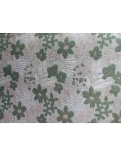 Tejido brocado flores