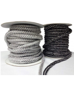 Cordón imitación strass con pedrería
