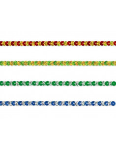 Pasamanería lentejuela bicolor 6mm