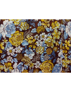 Tejido patchwork flor grande