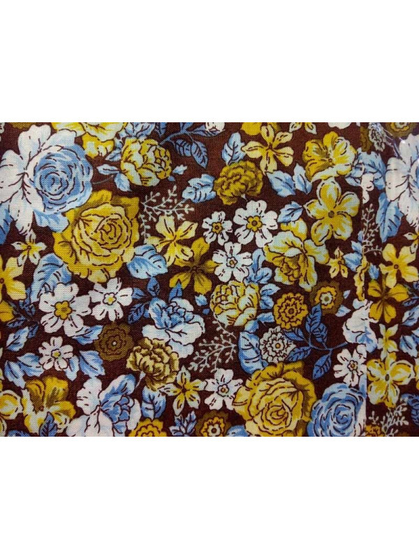 Tejido patchwork flor grande