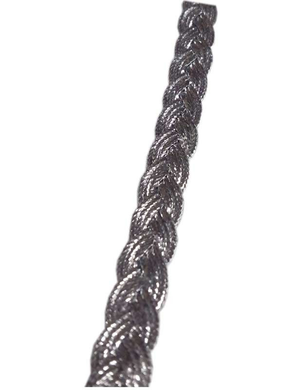 Pasamanería trenza plata