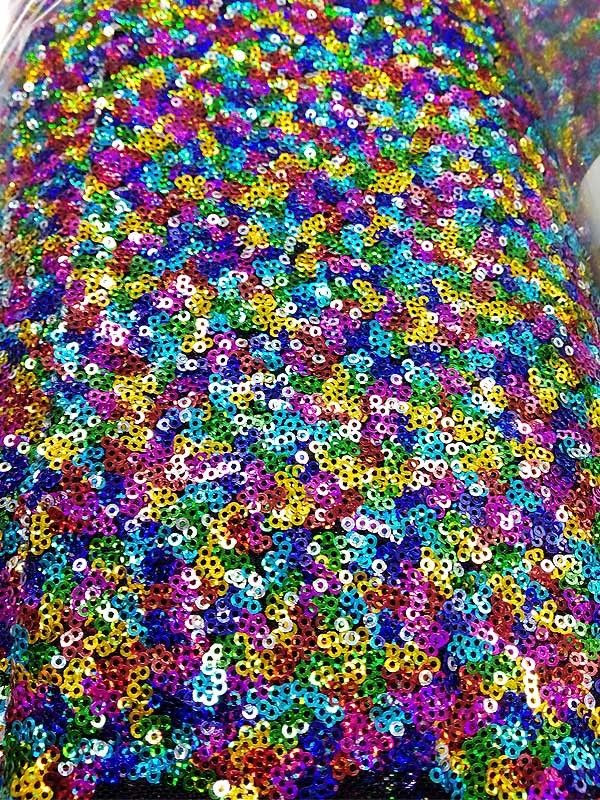 Tejido tul recubierto lentejuelas