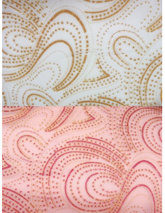 Tejido tul decorado cachemir