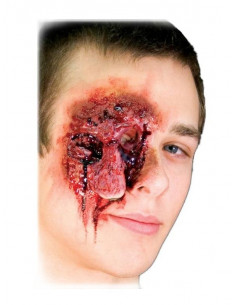 Prótesis de látex herida ojo colgante