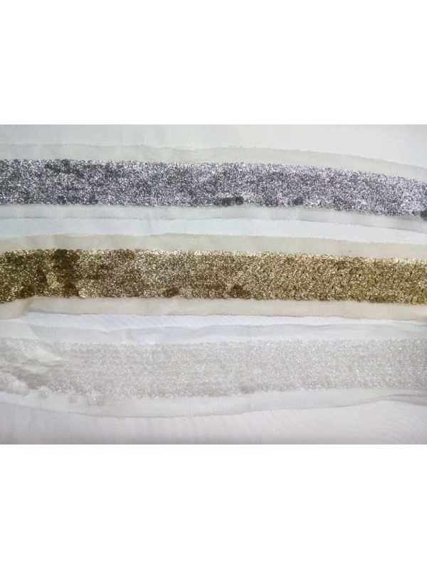 Galón de tul con lentejuelas