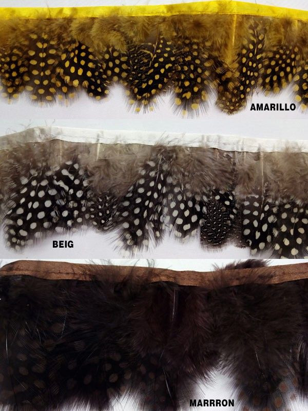 Fleco plumas decoradas