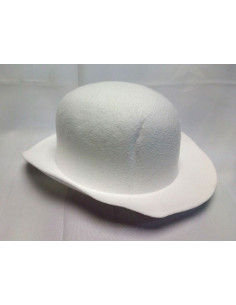 Bombín blanco adulto