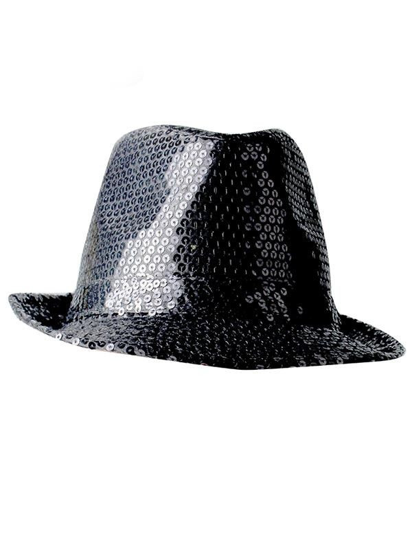 Sombrero gánster lentejuelas