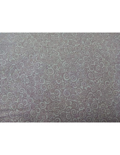 Tejido algodón estampado caracolas