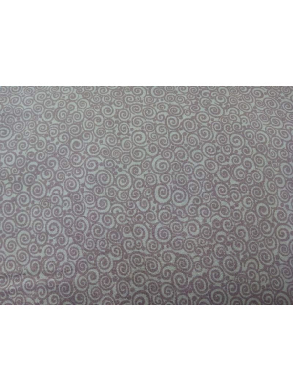 Tejido algodón estampado caracolas