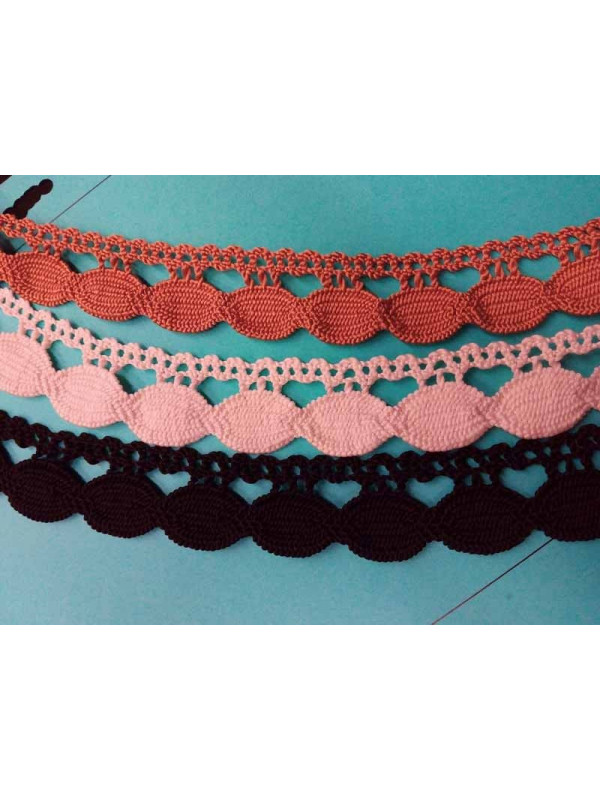 Puntilla bolillo colores 15665