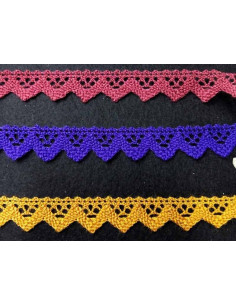 Puntilla bolillo colores 92458