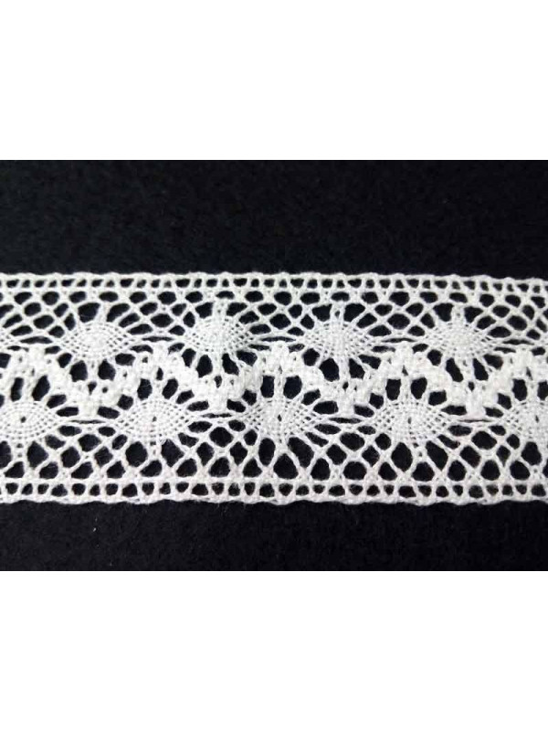 Encaje bolillo entredos algodón 645-O