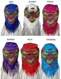 Mantón floreado infantil 2