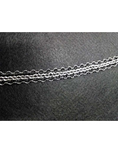 Pasamanería negra eslabones