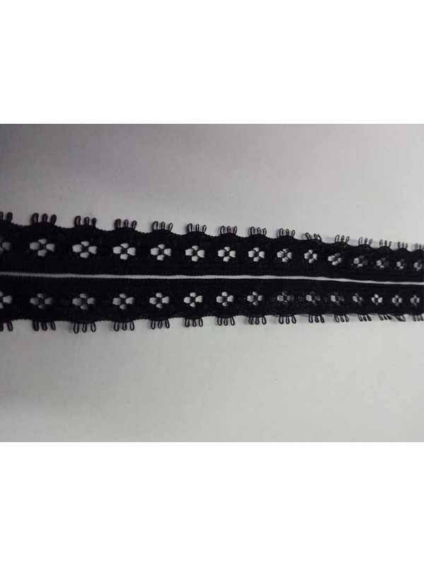 Puntilla doble negra