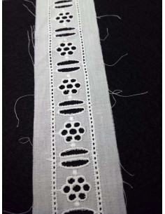 Pasacintas entredos blanco