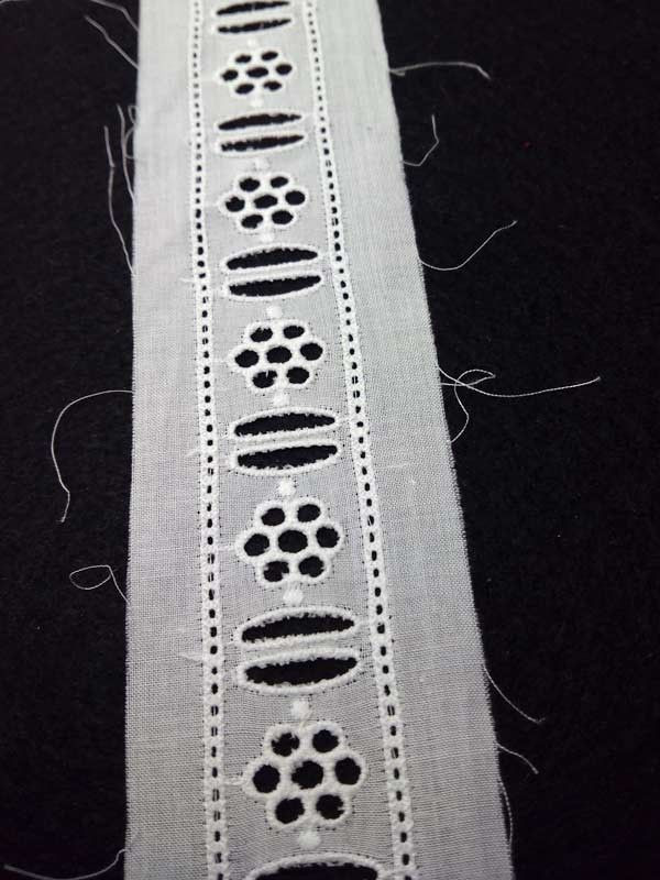 Pasacintas entredos blanco