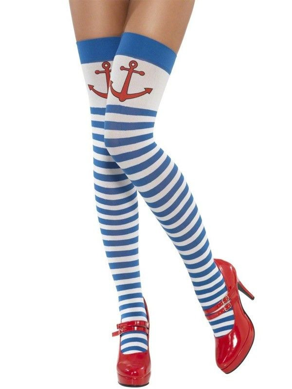 Medias de rayas de marinera