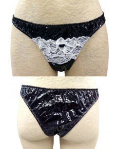 Disfraz camarera sexy charol 2