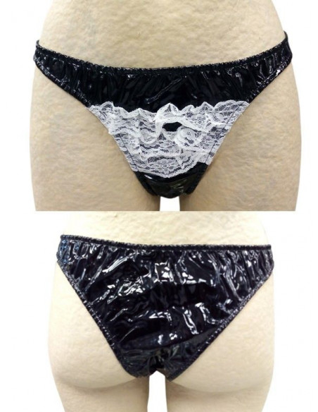 Disfraz camarera sexy charol