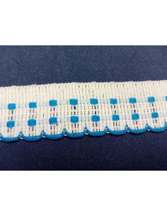 Pasamanería algodón azul