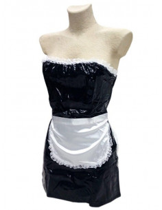 Vestido sexy mujer charol